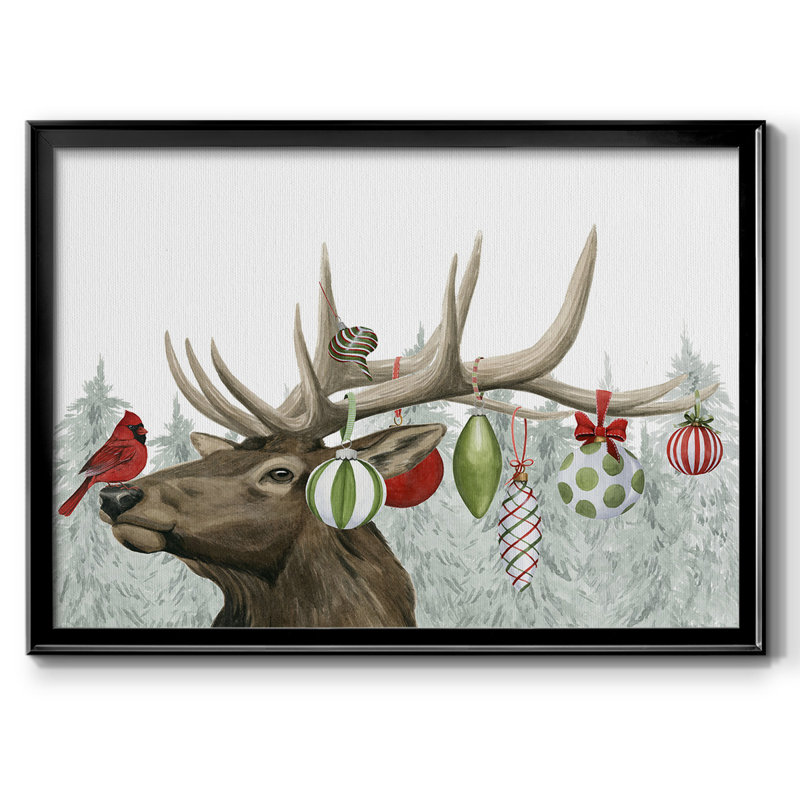 " Festive Forest Collection A ", 26" H x 38" W x 1.5" D, Black