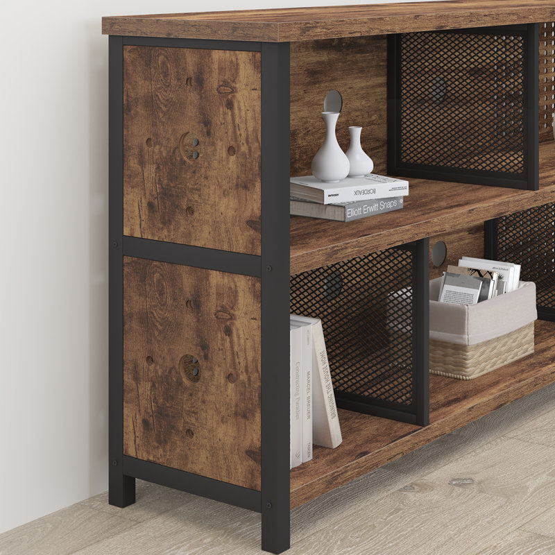 Bibliothèque standard H 30 "x l 63", Brun rustique