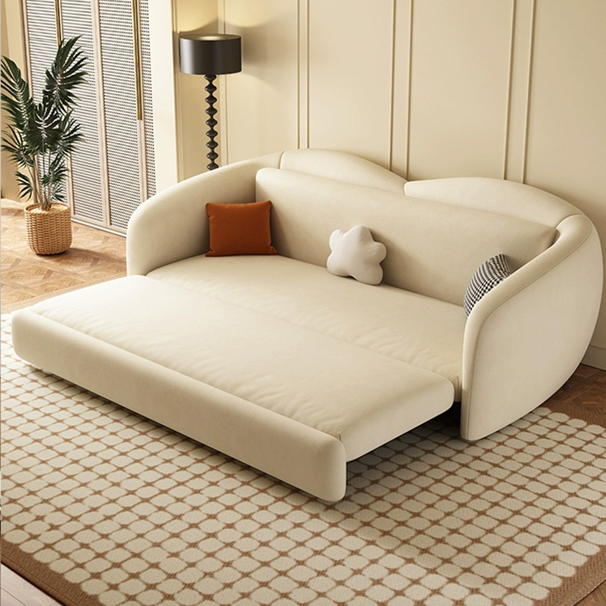 Mont Bike Solutions Loveseat Beige 100% Polyester Sleeper sofa | Wayfair