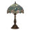 Lampe de table Tiffany en verre coloré 12 x 12 x 19 pouces (style libellule)