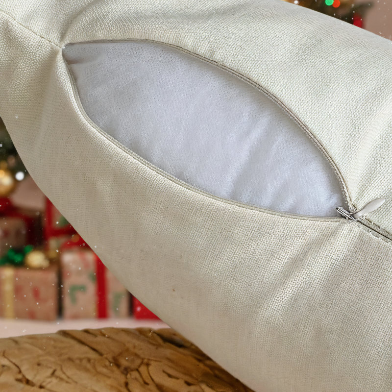 4-Piece Christmas Tree And Snowflake Pillowcase Set, 18.2 X 18.2 Inches. Winter Holiday Theme With Christmas Balls. Suitable For Sofas. Full Of Christmas Spirit!