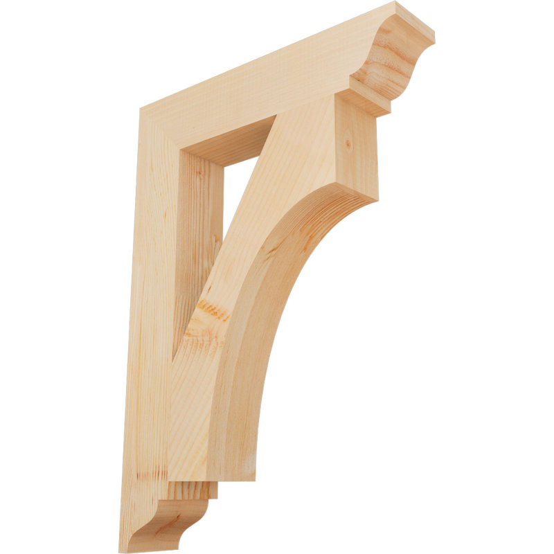 Support traditionnel lisse l 3 3 po x P 20 po x H 28 po, sapin Douglas, Lisse, H 28 po x l 3,5 po x P 20 po, Douglas