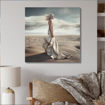 «Femelle par l'océan Breeze III», impression sur toile