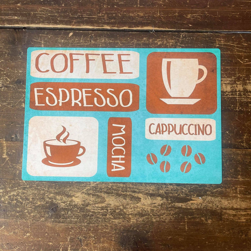 Food & Beverage Wall Decor on Metal, 28cm H x 40cm W