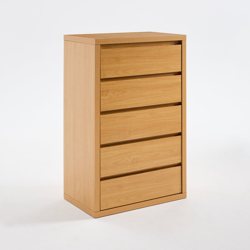 76cm W 5 - Drawer Chest of Drawers, Honey Oak