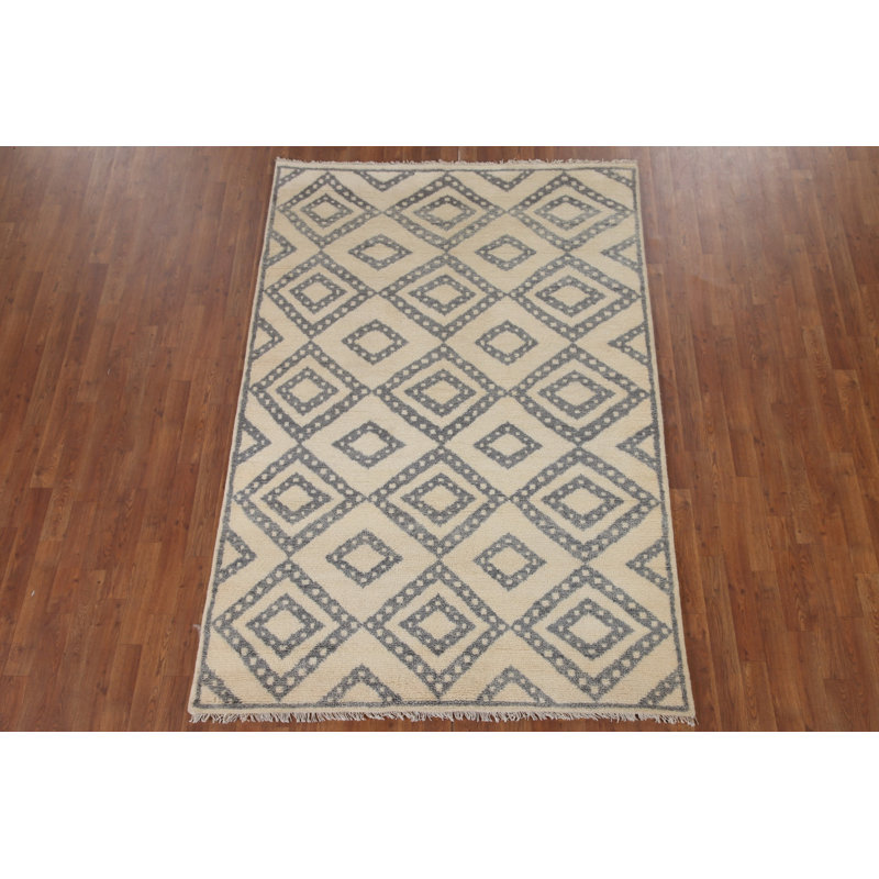 Tapis géométrique indien 5 x 8