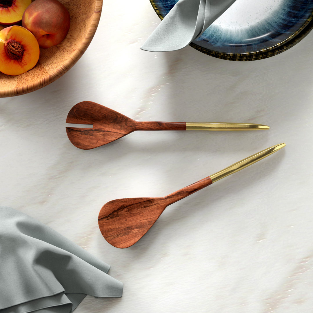 Fremantle Stainless Steel Salad Servers Wade Logan®