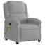Fauteuil inclinable manuel réglable en velours Moneek-1695121711