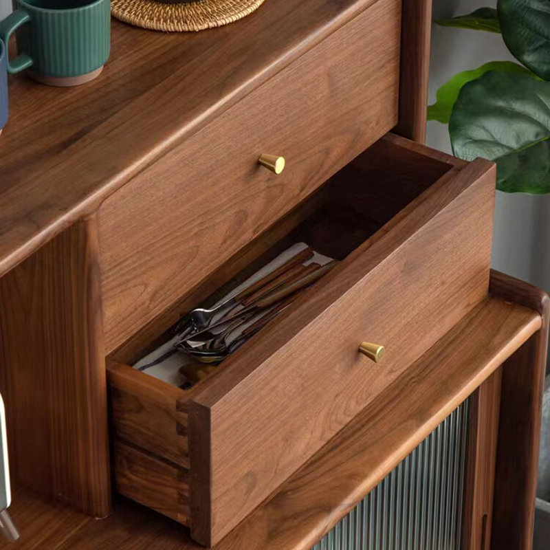 Commode d'appoint simple et multifonctionnelle en bois massif, 47.24 cm H x 39.37 cm W x 15.74 cm D