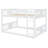 Full Over Full Bunk Bed With Ladder, White
