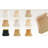 Royal Designs, Inc. BSO-710-12BLK/GL-2 Rectangle Cut Corner Basic Lamp Shade, (5x6.5)" x (8x12)" x 10", Black with Gold, 2-Pack-59895637-59895639