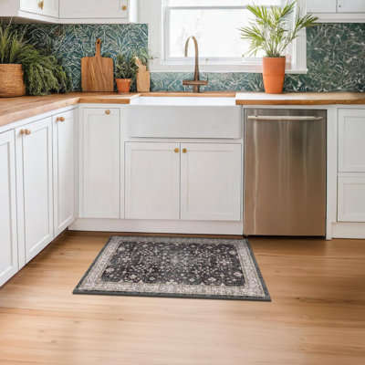 Washable Boho Kitchen Rugs Non-Slip
