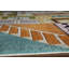 Tapis jaune / bleu / vert touffeté à la main Cecelia-743572921
