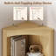 Grande armoire de coin cannelée Farmhouse avec tablettes ouvertes, l 15,75 po x H 68,9 po-1571591913