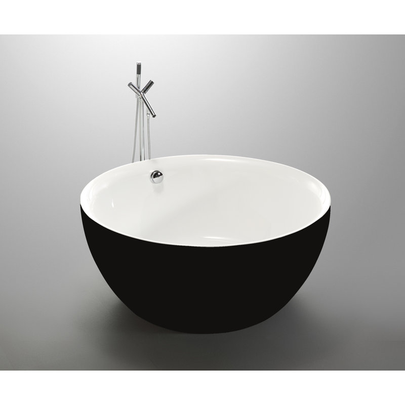 Toulouse 59.1'' x 59.1'' Soaking Acrylic Bathtub