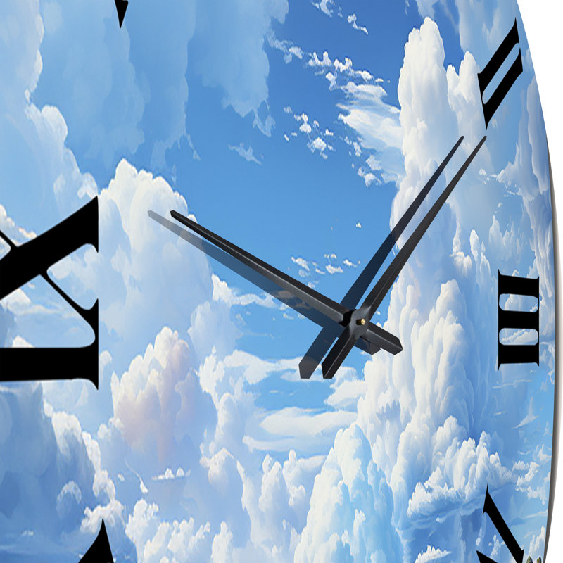 Horloge murale en métal Benjamin, Très grand