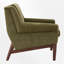 Chaise d'appoint rembourrée avec pieds en bois massif, fauteuil pour le salon-863967960-863967967
