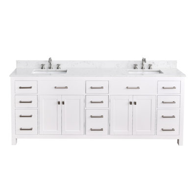Ensemble de meuble-lavabo double 84 po Gesinus