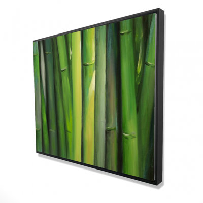Bamboo Plant Print On Canvas