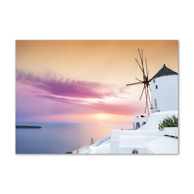 Santorini Greece - Wrapped Canvas Print