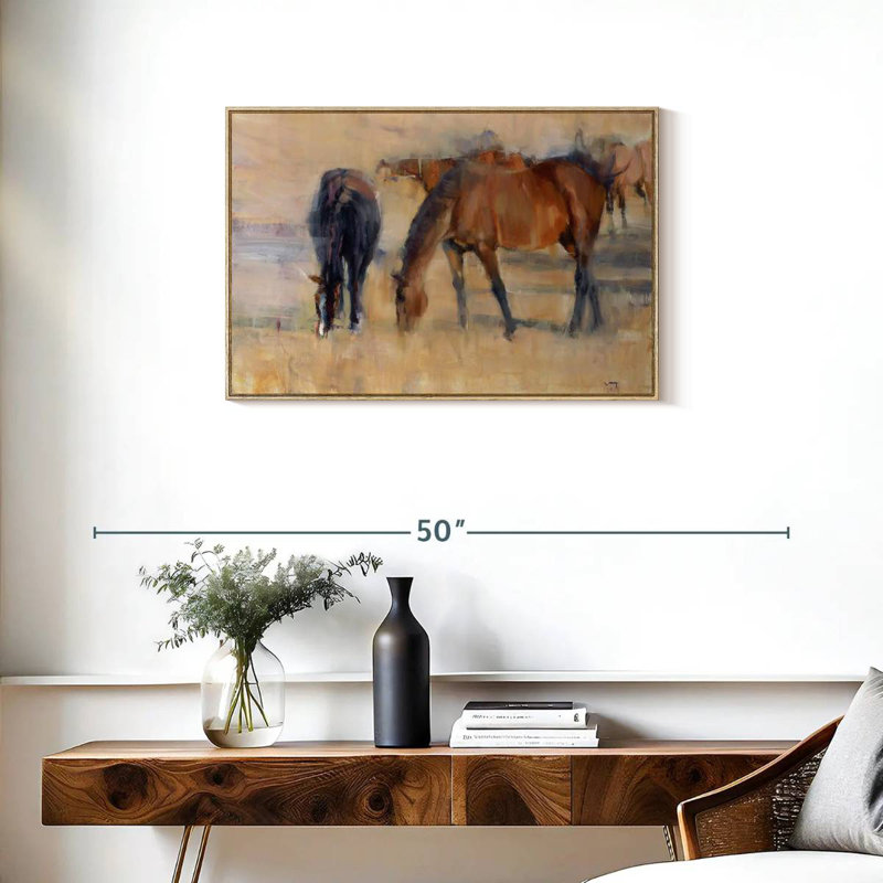 Kentucky Morning I, Cadre flottant en bois naturel, 31 po x 21 po