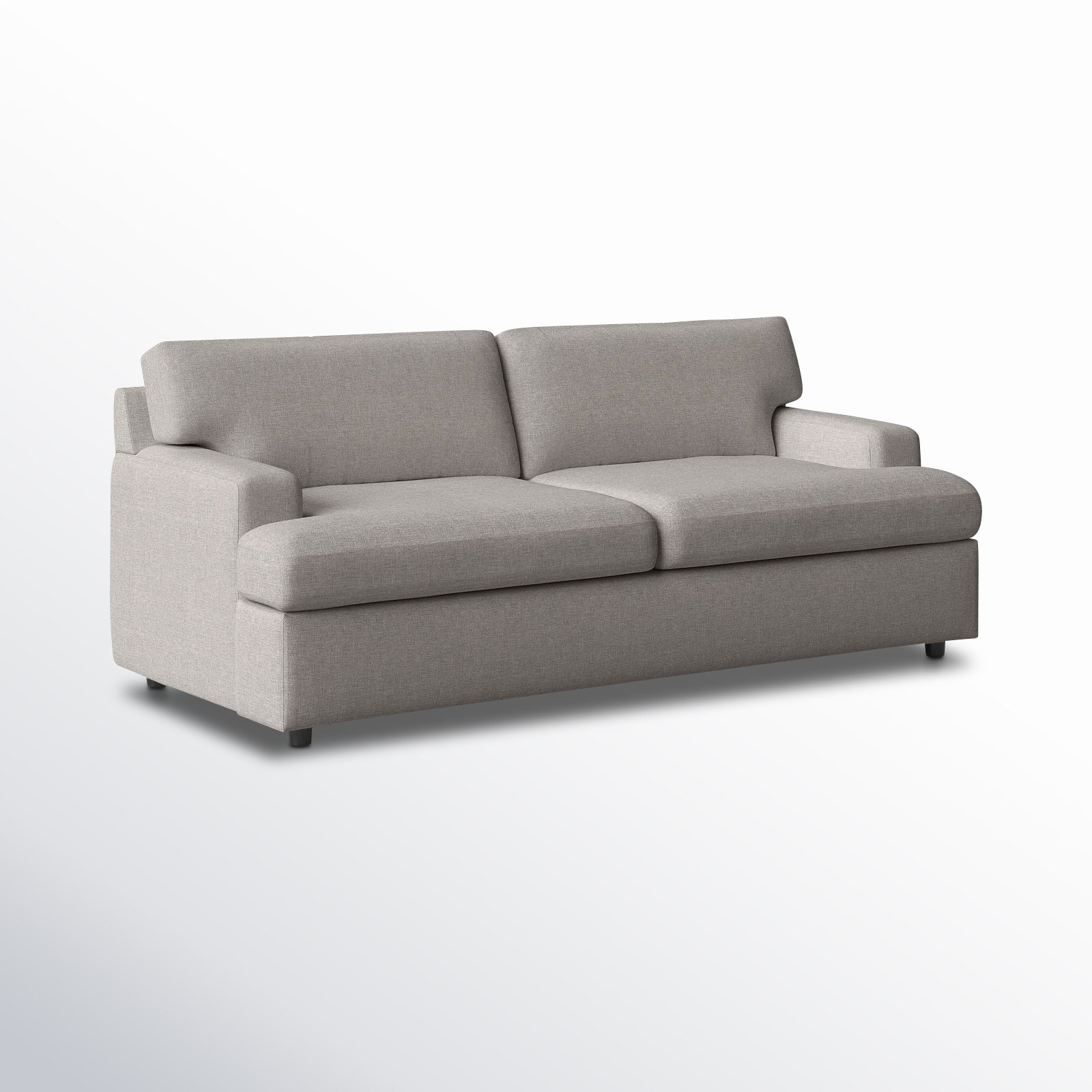 Cleo 84" Velvet Sofa, Turbo Ash Basketweave