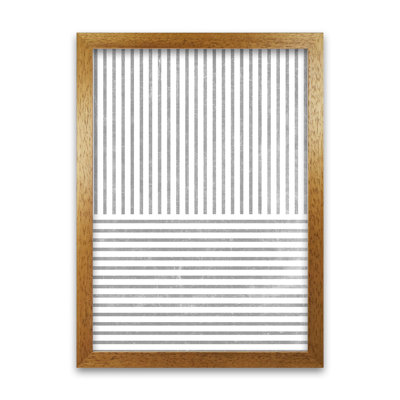 Mid Century Texture Lines C - Print