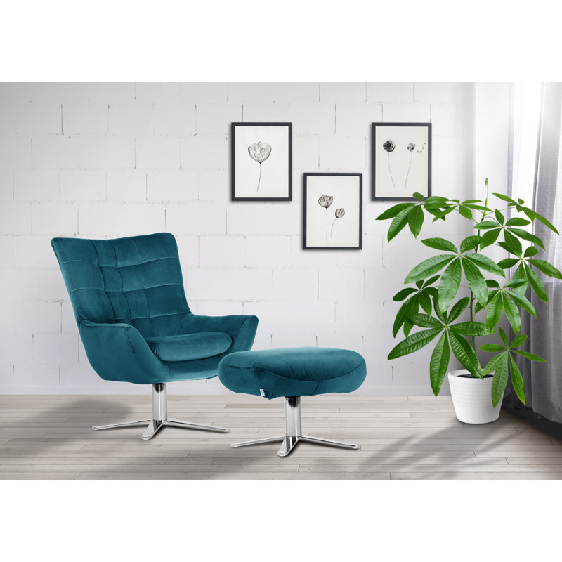 55cm Wide Rectangle Solid Colour Standard Ottoman, Turquoise