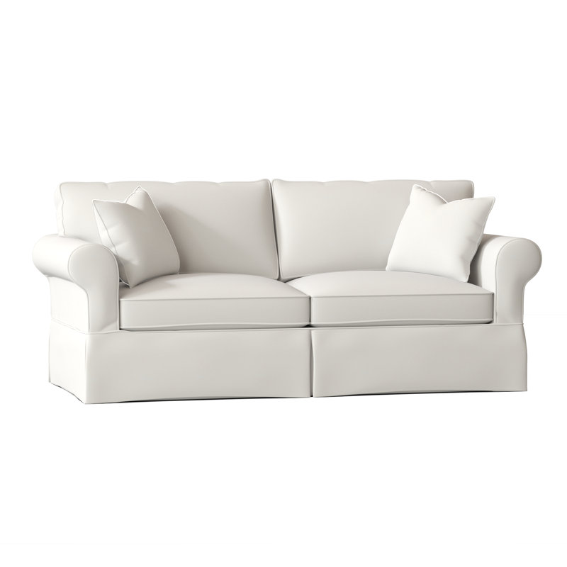 Lit-couchette à accoudoirs arrondis avec coussins réversibles de 84 po Kingsbridge, Os Akiko, Os Akiko