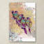 «Purple Parrots», impression sur toile tendue-31453820