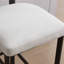 Ensemble de 2 chaises d'îlot de cuisine avec pieds en métal noir pour la salle à manger-398542513