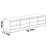 Modern simple large capacity TV cabinet