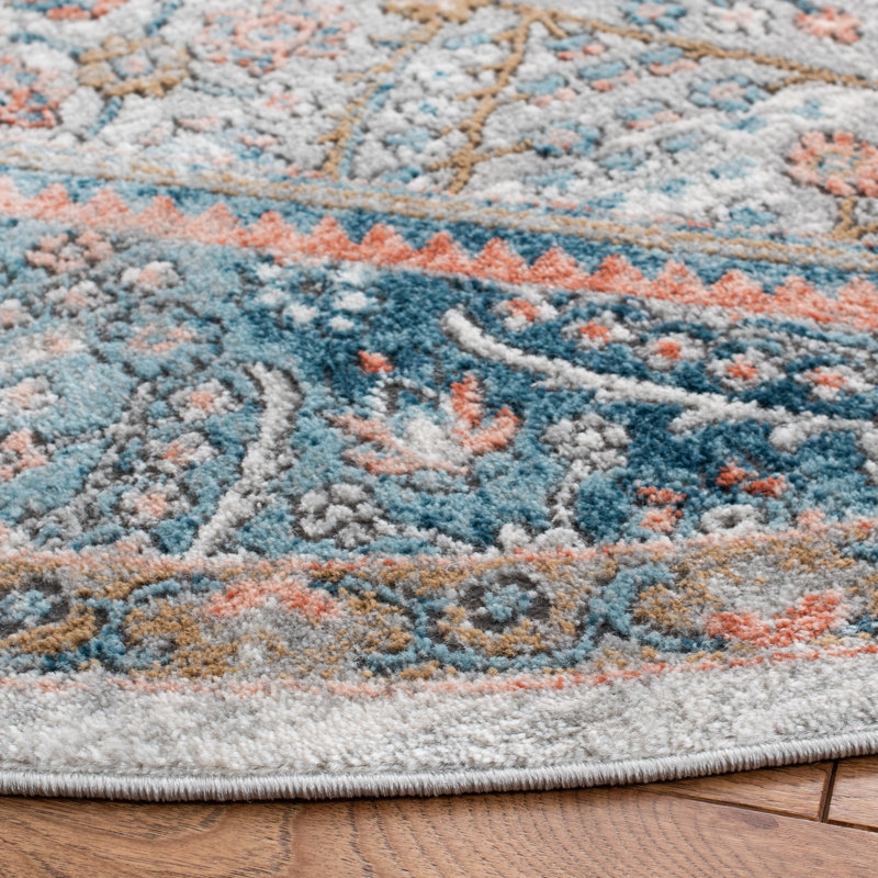 Tapis bleu/rouge Quonochontaug, Rectangle 9 pi x 12 pi