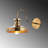 Glam Scandinavian Wall Lamp, Gold Metal Body, 8.7 x 16.5 inches | E27 Socket, Max 40W, IP20 Rated | Stylish Lighting for Living Room, Bedroom & Hallway, Elegant Design with Modern Aesthetic-1960384978