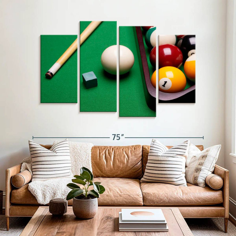 Équipement de billard Senne, H 42 po x l 68 po