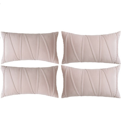 Housses de coussin rectangulaires en velours
