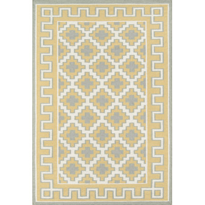 Thompson Wool Oriental Area Rug in Gold