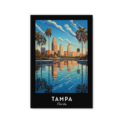 Tampa Florida sur impression plastique / acrylique