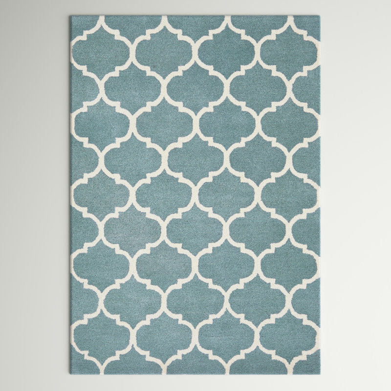 Reina Geometric Wool Hand Woven Area Rug, Rectangle 120 x 170cm