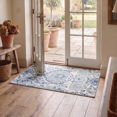 Christa Damask Cream/Light Gray Rug