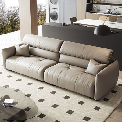 Genuine Leather Modular Sofa cushion couch