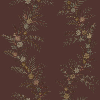 Papier peint Posy Cranberry