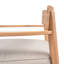 Fauteuil club en bois d'acacia avec coussin de siège Mallorca, ensemble de 1