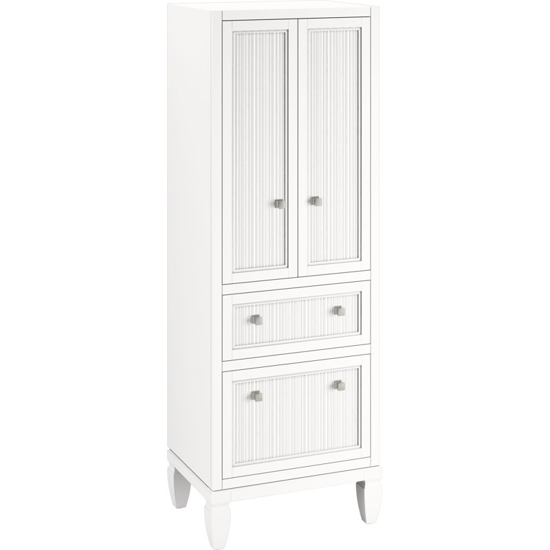 Hearthaven 70-In X 24-In Linen Tower, White