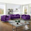 Chaise en velours mauve l 34 po avec 1 coussin Bayberry-122253959