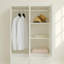 Système de placard modulaire en bois avec miroir Elise