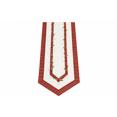 Salvaggio Embroidered Holiday Table Runner