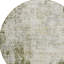 Tapis extérieur rond lavable abstrait vert olive et ivoire 8 pi
