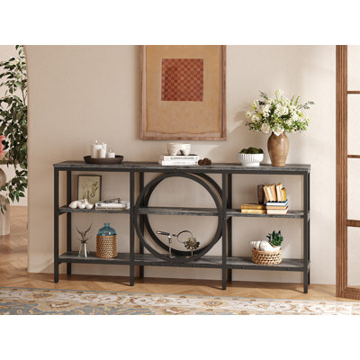 66"Console Table Industrial  Long Sofa Table