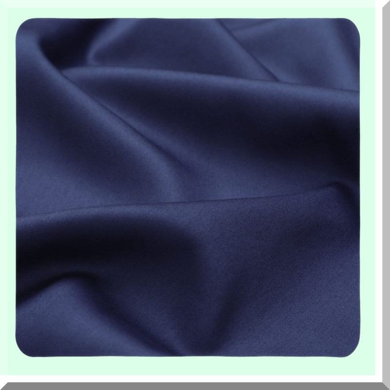 Luxury Navy Blue Cotton Pillowcase Set - Queen Size 20"x30" - Super Soft Bed Pillow Covers with Zipper Closure - Hotel Quality Bedroom Decor - Pack of 2